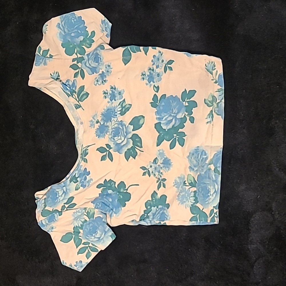 Floral print crop top